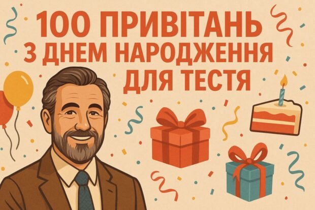 100 привітань з днем народження для тестя