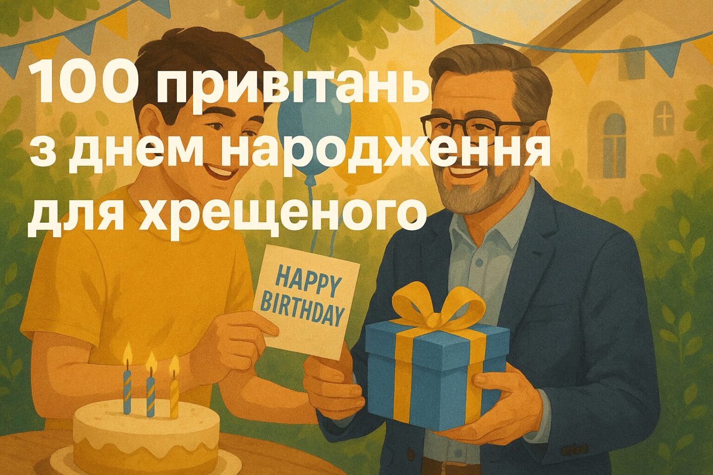 100 привітань з днем народження для хрещеного