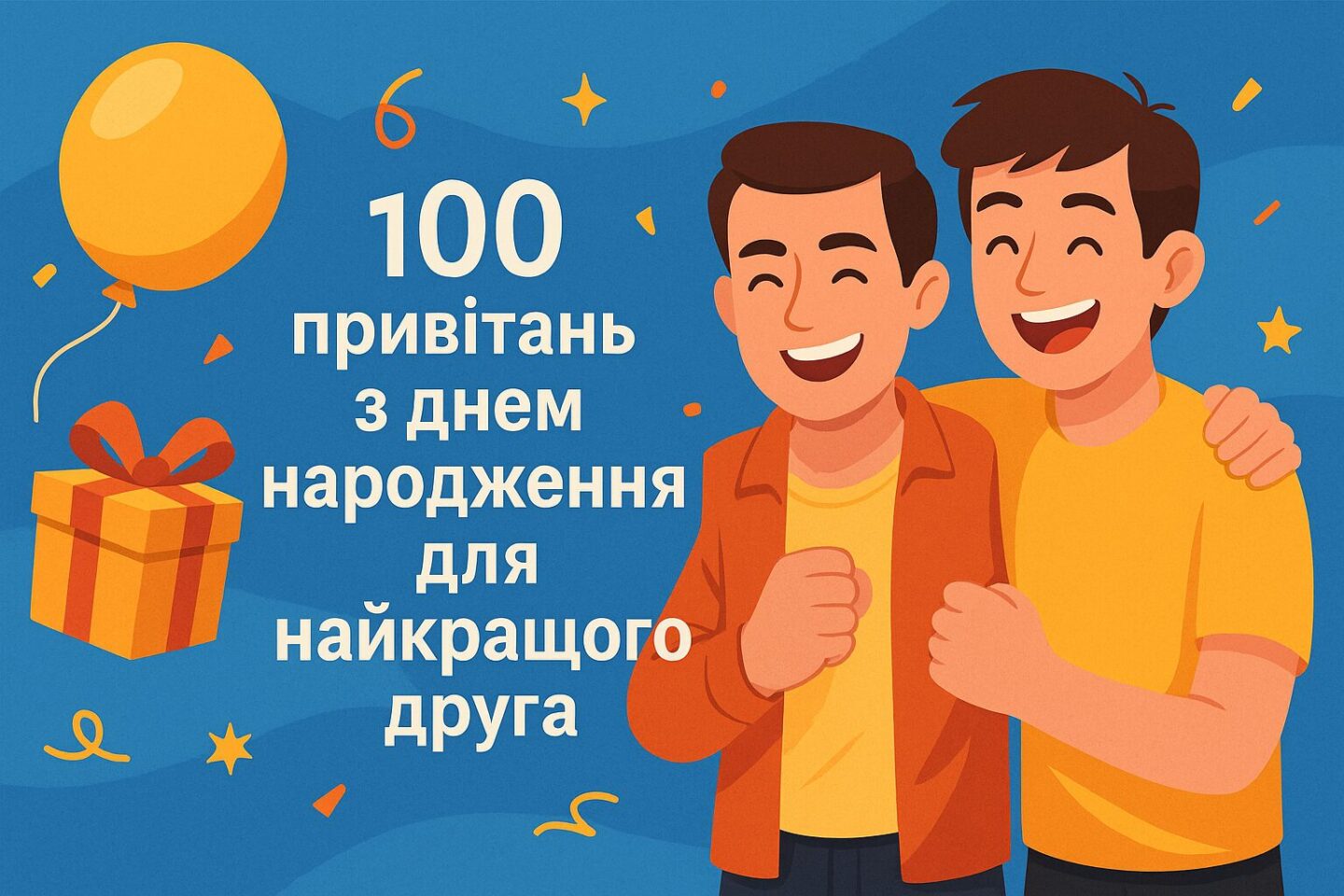 100 привітань з днем народження для найкращого друга
