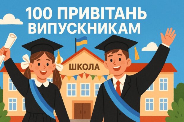 100 привітань випускникам