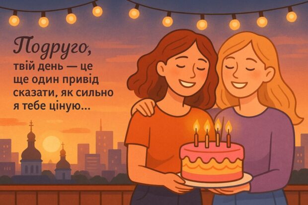 Подруго, твій день — це ще один привід сказати, як сильно я тебе ціную. 
