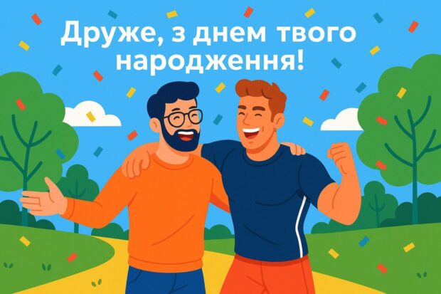 Друже, з днем твого народження! 