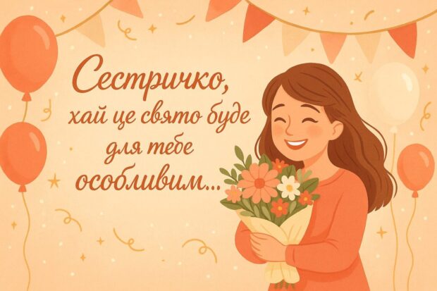 Сестричко, хай це свято буде для тебе особливим