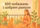 100 побажань з добрим ранком