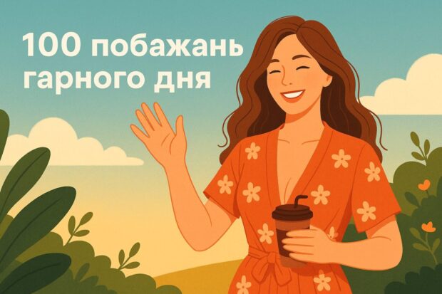 100 побажань гарного дня