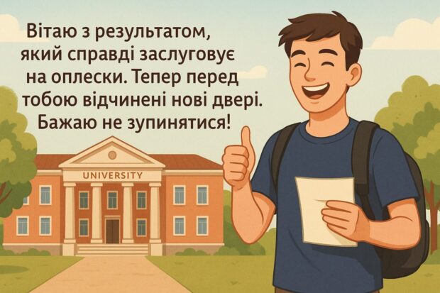 Вітаю з результатом, який справді заслуговує на оплески. Тепер перед тобою відчинені нові двері. Бажаю не зупинятися!