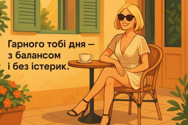 Гарного тобі дня — з балансом і без істерик.