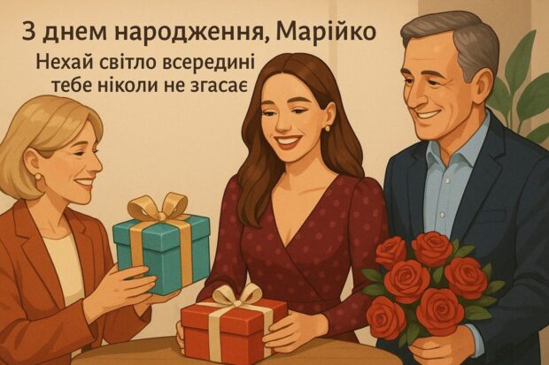 З днем народження, Марійко! Нехай світло всередині тебе ніколи не згасає