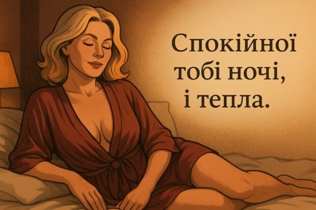 Спокійної тобі ночі, і тепла.