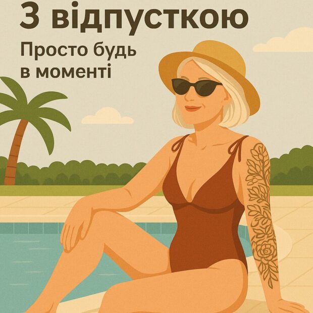 З відпусткою! Просто будь в моменті!
