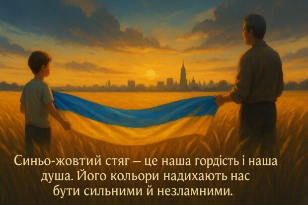 Синьо-жовтий стяг — це наша гордість і наша душа. Його кольори надихають нас бути сильними й незламними. 