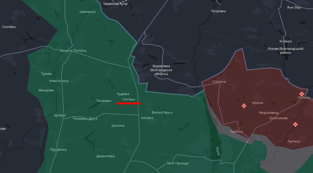 Росіяни намагалися захопити КПП “Гоптівка” на Харківщині: отримали відсіч і втекли