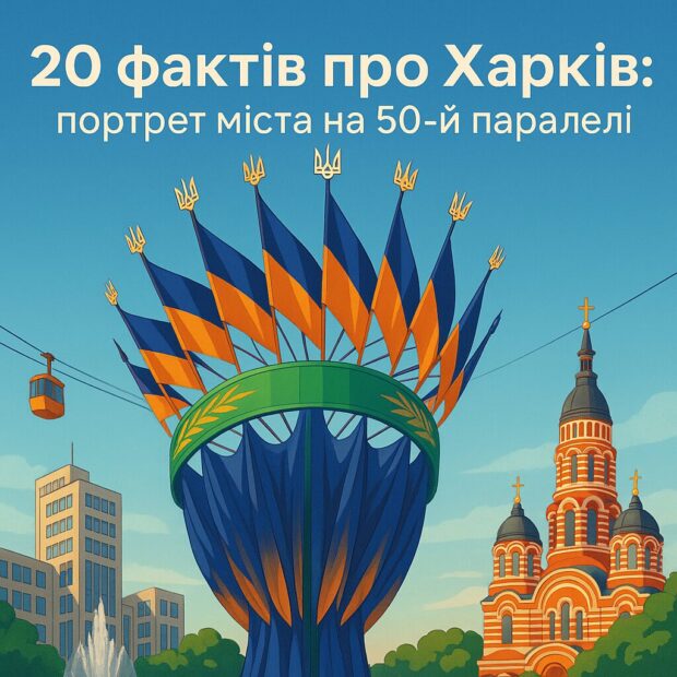 20 фактів про Харків: портрет міста на 50-й паралелі
