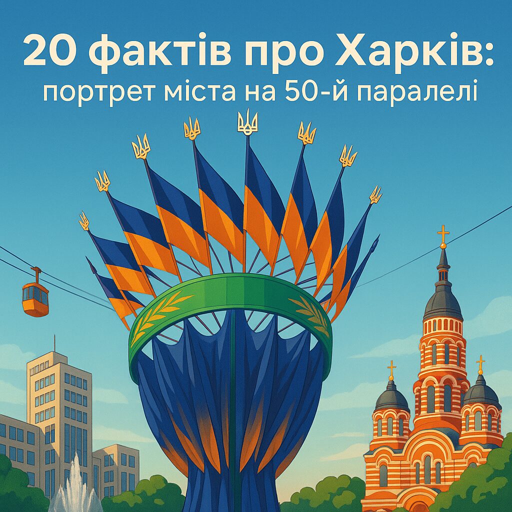 20 фактів про Харків: портрет міста на 50-й паралелі
