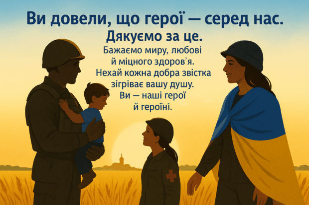 Ви довели, що герої — серед нас. Дякуємо за це. Бажаємо миру, любові й міцного здоров’я. Нехай кожна добра звістка зігріває вашу душу. Ви — наші герої й героїні.