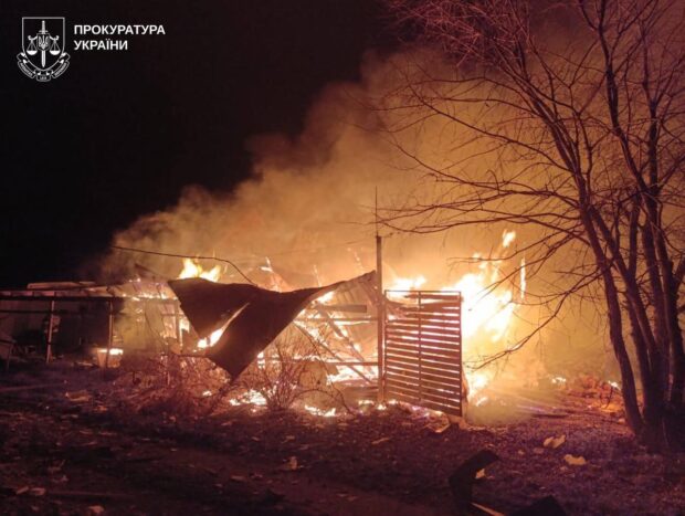 1 грудня близько 22:25-22:40 росіяни застосували по населених пунктах Харківської області ударні безпілотники, попередньо, типу «Герань-2».