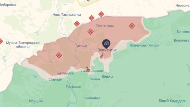 Війська рф просуваються у Вовчанську: ситуація на фронті