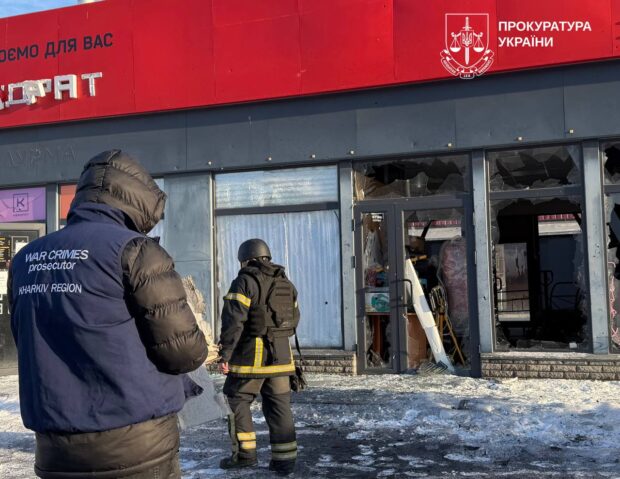 Атака російського БпЛА на ринок у Харкові: постраждали двоє людей