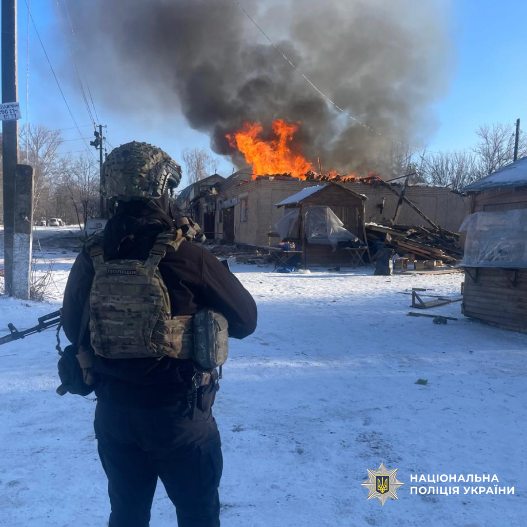 Атака на Вовчанськ 1 лютого: троє постраждалих, дрони, пожежі