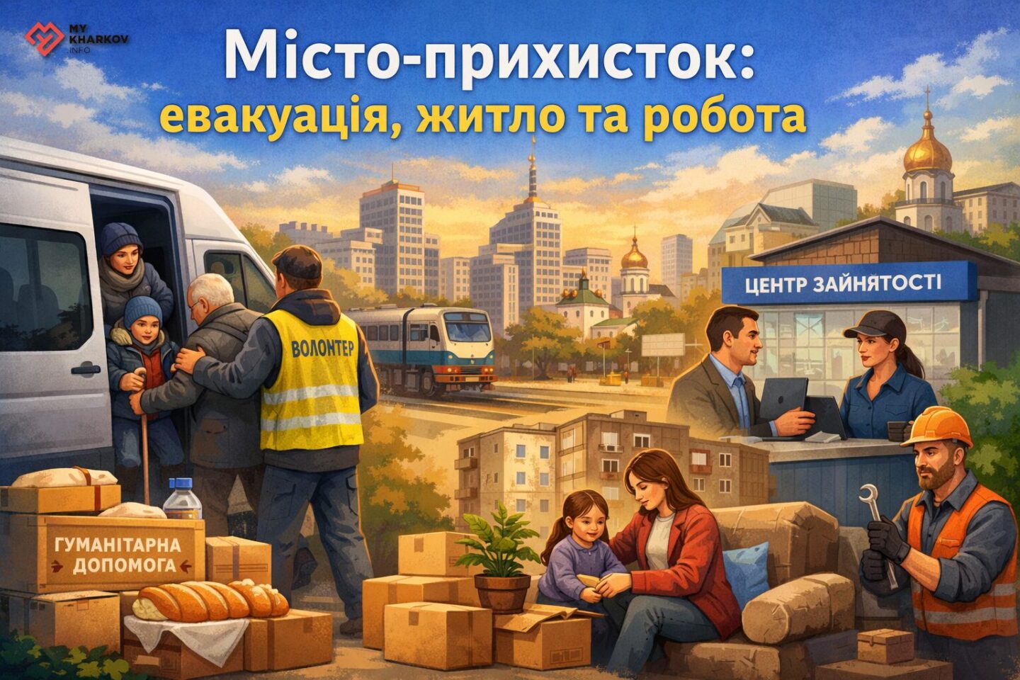 Місто-прихисток: як Харків допомагає евакуйованим облаштувати життя