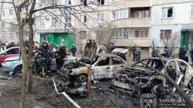 Російські дрони атакували Харків 25 березня: сім постраждалих, один загиблий