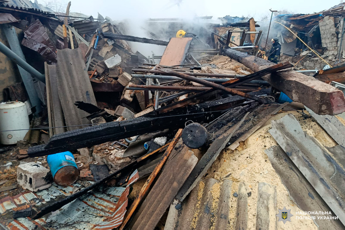 Чугуїв атака: російський дрон зруйнував будинок, поліція розпочала провадження