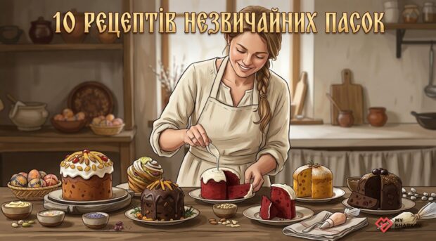Великдень як мистецтво: 10 рецептів незвичайних пасок