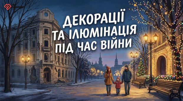 Декорації та ілюмінація у Харкові під час війни: чому це викликає суперечки