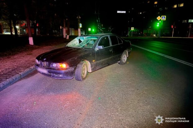 У Харкові BMW наїхав на пішохода на перехресті Гвардійців Широнінців і Василя Стуса