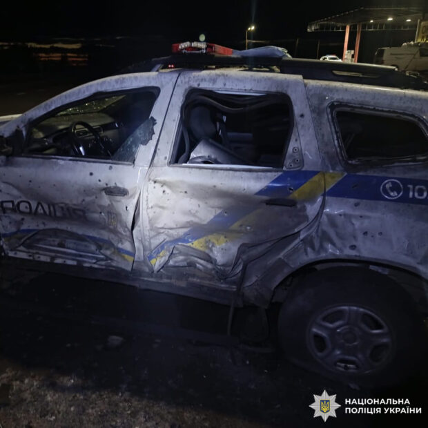 Російський дрон атакував поліцію Чугуївщини: двоє поліцейських поранені