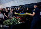 У Харкові попрощалися з рятувальниками, які загинули внаслідок російської атаки