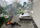 Російський безпілотник вдарив по будинку у Харкові