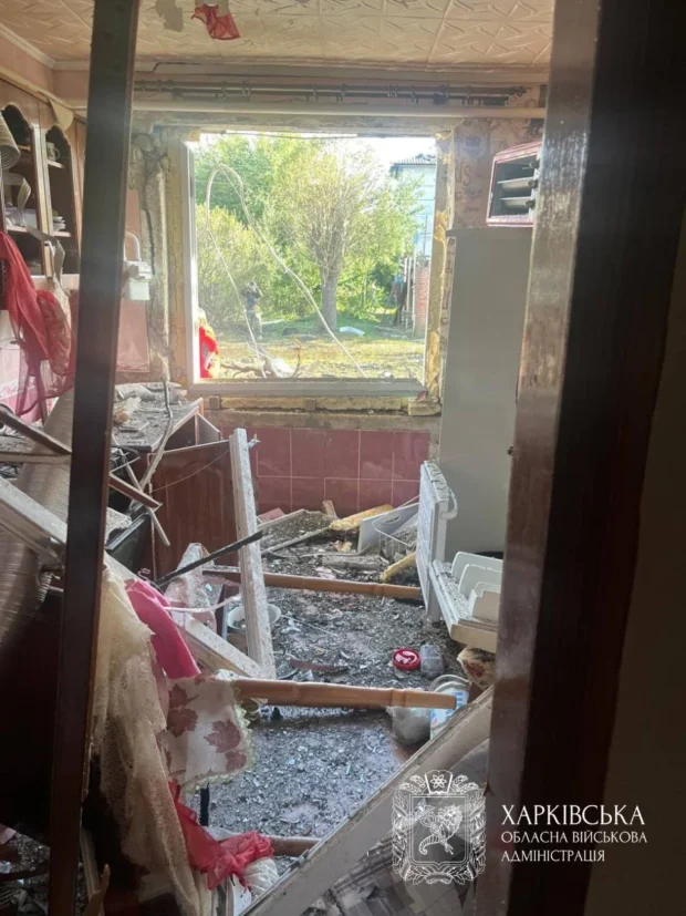Внаслідок російського ракетного удару по селищу Золочів на Харківщині пошкоджено понад 30 будинків, є постраждала
