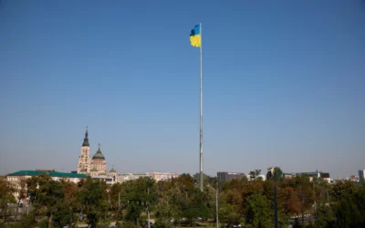 У Харкові підняли Державний Прапор України