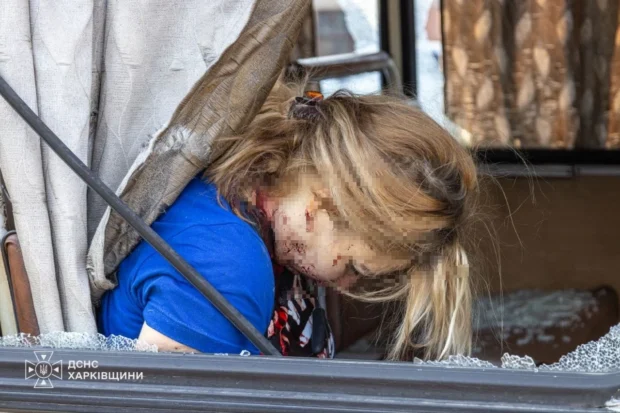 Російський удар по АЗС у Харкові: загинула жінка, ще 5 людей постраждали