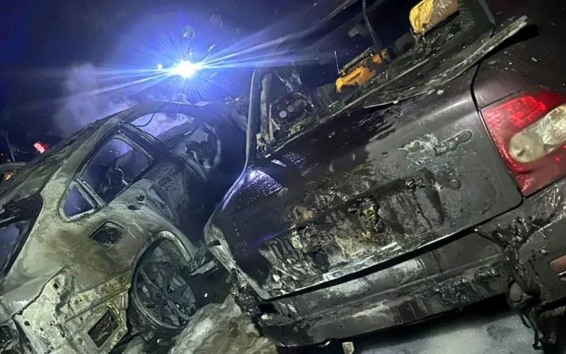 Нічний підпал авто в Салтівському районі Харкова: правоохоронці затримали 19-річного молодика (фото)