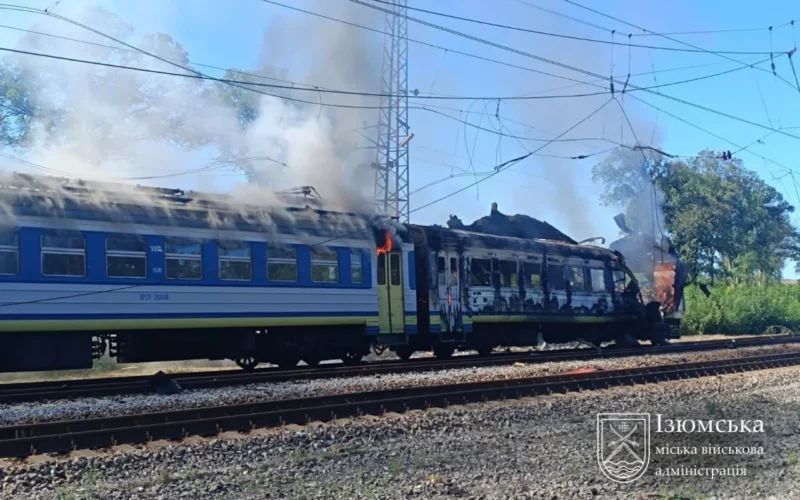 Росіяни атакували потяг «Харків — Ізюм», поранено шістьох людей