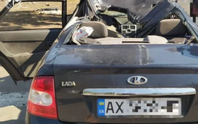 На Харківщині російський FPV-дрон вдарив по авто: постраждав чоловік