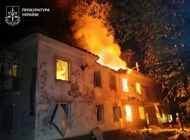 Нічний удар по Лозовій: п'ять «Гераней» атакували місто, загинула жінка, троє поранених