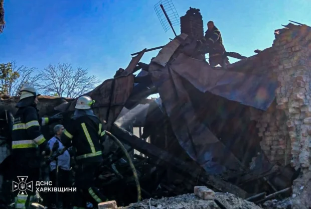 Російський удар БпЛА по Катеринівці на Харківщині: загинула жінка, 13-річний підліток зазнав важких опіків