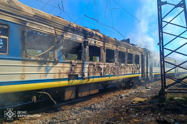 Росіяни атакували потяг «Харків — Ізюм», поранено сімох людей
