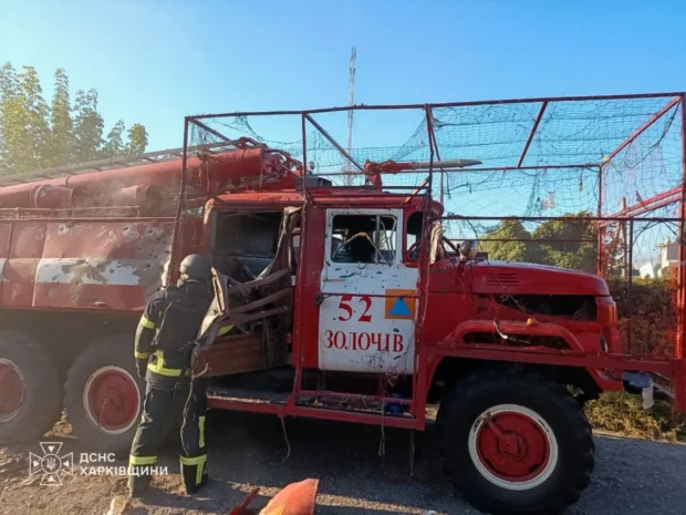 На Харківщині росіяни повторно атакували безпілотниками підрозділи ДСНС: пошкоджено спецтехніку