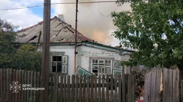 Удари реактивних дронів по Лозовій: рятувальники ліквідували пожежі на 140 м²