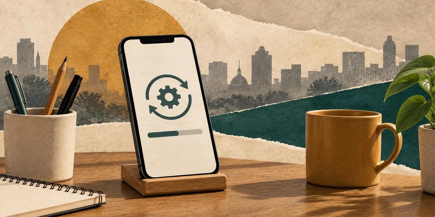 Смартфон із нейтральним індикатором оновлення