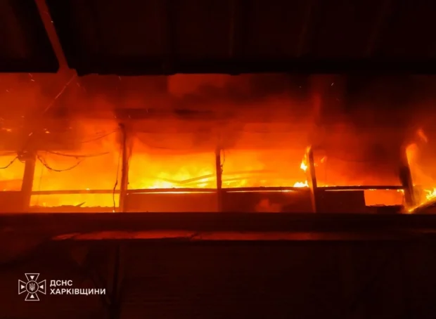 На Харківщині внаслідок атак росіян троє людей постраждали, сталися пожежі