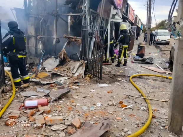 Ракетний удар по ринку в Лозовій: двоє загиблих та понад 30 поранених 
