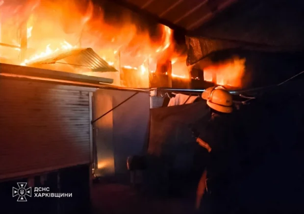 На Харківщині внаслідок атак росіян троє людей постраждали, сталися пожежі
