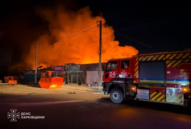 На Харківщині внаслідок атак росіян троє людей постраждали, сталися пожежі