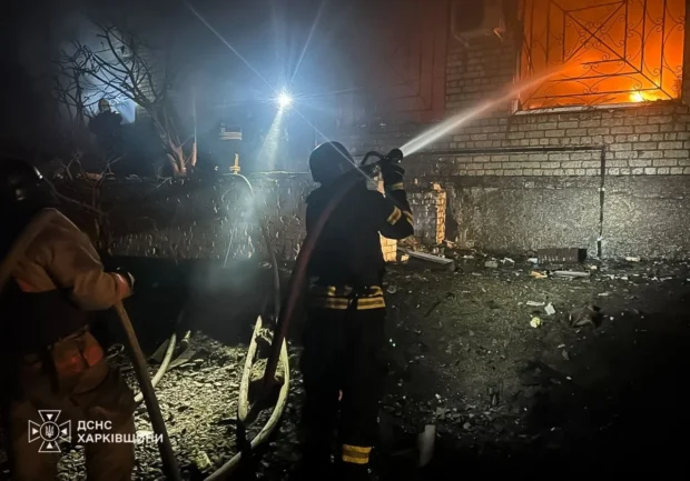 На Харківщині внаслідок атак росіян троє людей постраждали, сталися пожежі